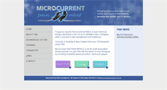 Desktop Screenshot of microcurrent-painrelief.com.au